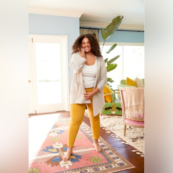 DONNI | NWT CHARM RIBBED STRIPED OPEN CARDIGAN SWEATER ONE SIZE - Picture 6 of 13